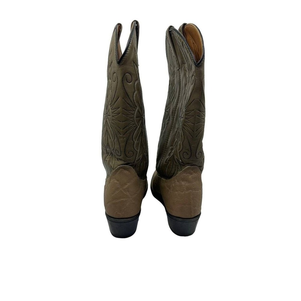 Acme Cowboy Boots Mens 9EW Tan‎ Leather Western Made in USA 4527 Good - Picture 2 of 16